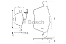 Bromsbelägg Bosch - VW - T4 transporter, Sharan. Ford - Galaxy. Seat - Alhambra