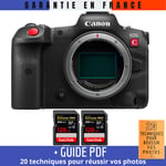 Canon EOS R5 C Nu + 2 SanDisk 128GB Extreme PRO UHS-II SDXC 300 MB/s + Guide PDF ""20 TECHNIQUES POUR RÉUSSIR VOS PHOTOS