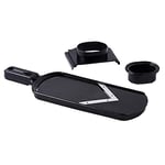 Mastrad - F22000 - Mandoline à Main - Lame V Ajustable - Noir