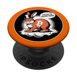 Follow the Orange Rabbit - Bitcoin Cryptocurrency Crypto PopSockets Adhesive PopGrip