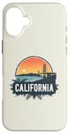 Coque pour iPhone 16 Plus Souvenir rétro avec horizon californien