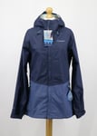 BERGHAUS DELUGE VENTED SHELL JACKET WOMENS UK 18 DARK BLUE RRP £120 AD