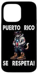 iPhone 14 Pro Max Puerto Rico Se Respeta PR Flag Hood Boricua Cat Protest Case