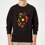 Captain Marvel Tartan Patch Sweatshirt - Black - L