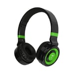 TECHMADE Casque sans Fil Bluetooth 5.0, Pliable Casque Over Ear Microphone intégré Son Stéréo HiFi Casque Over Ear, pour Voyage PC Portable | FM Radio, SD Card Slot (Max 32 Go) (Vert)