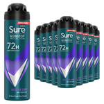 Sure Men Nonstop Protection 72H Anti-Perspirant Deodorant Aerosol 150ml, 30 Pack