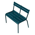 Fermob - Luxembourg Kid Bench Acapulco Blue 21 - Trädgårdsbänkar - Frédéric Sofia - Blå - Metall