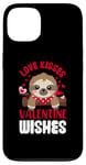 iPhone 13 Love Kisses Valentine Wishes Sloth Valentine's Day Couple Case