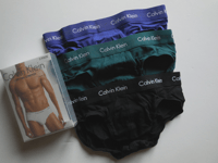 CALVIN KLEIN COTTON STRETCH 3 PACK HIP BRIEFS VARIETY   RRP  £42   MEDIUM