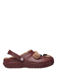 Crocs Kids' Classic Lined Bear Clogs, Brown