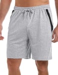 Wayleb Short Sport Homme Short Running Homme Short Sport Coton Homme Fitness Shorts Homme Running Homme Short Homme Coton Leger avec Poche Zippée