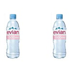 Evian Still Water Bottle Mineral Natural Drinking Water Screw Cap 24 x 500ml