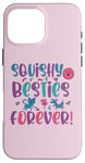 Coque pour iPhone 16 Pro Max Love Squishies Cat n Dog Friends BFF Squishy Besties Forever