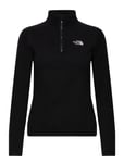 The North Face W 100 Glacier 1/4 Zip - Eu Svart