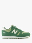 New Balance Kids'  YC 373 Green Lace Up Trainers