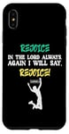 iPhone XS Max Empowering Christian Rejoice Bible Verse New Testament Gift Case