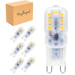 Lot de 12 ampoules led G9 3W équivalent à économie d'énergie lampe 30W 3000K halogène / incandescente