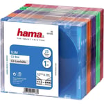 Hama Etui à CD Slim 00051166 1 CD/DVD/Blu-Ray bleu transparent, orange