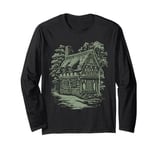 Dark Cottagecore enchanting Forest Cottage Aesthetic Long Sleeve T-Shirt