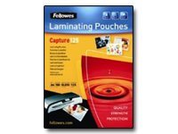 Fellowes Laminating Pouches Capture 125 Micron - 64 X 95 Mm Lamineringsfickor