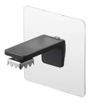 Yamazaki 5490 TOWER Film Hook Soap Holder With Magnet, black, Stainless Steel, Minimalist, 7 x 5.5 x 7 cm