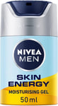 NIVEA MEN Skin Energy Refreshing Face Gel (50 ml), Invigorating Moisturiser for