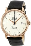 Mido M027.207.36.260.00 Baroncelli Vit/Läder Ø33 mm