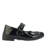 Kickers Girls Girl's Infant Bridie Heart Patent Shoe in Black Leather (archived) - Size UK 6 Infant