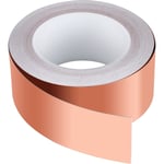 Kopparband 50m X 50mm, Premium Kopparfolie Remsa Limtejp Emc Skärmning Limtejp För Emi Skärmning, Hantverk, Snigelförstörare, Elektrisk Reparation