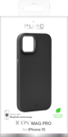 PURO iPhone 15 silicone cover ICON MAG PRO, black