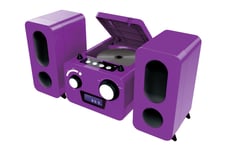 Micro-chaîne BigBen lecteur CD - Radio PLL FM Stéréo - 2 hauts parleurs - violette