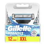 Pack 12 Lames GILLETTE MACH3 "START" Recharge Rasoir Lot Gilette Mach 3 Match3 +