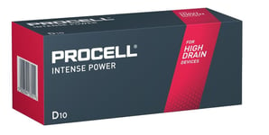 Duracell PROCELL Alkaline Intense D - LR20 1,5V 10-pakning