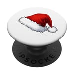 Chapeau Père Noël Père Noël Dessin animé PopSockets PopGrip Adhésif