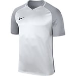 Nike Trophy III SS Maillot Homme, Blanc/Wolf Grey/Wolf Grey/Noir, FR : L (Taille Fabricant : L)