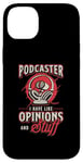 iPhone 14 Plus Podcaster I Have Like Opinions Podcast Microphone Podcasting Case