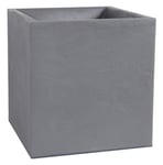 Jardiniere Volcania Gris Galet - 39x39x43cm 31l - Eda Plastiques