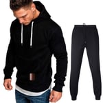 BIBOKAOKE Men's Jogging Suit Long Sleeve Hoodie Sweatshirt Sports Trousers Slim Fit Gym Training Tracksuit Jogger Jogging Suit Sports Suit Basic Design Tracksuit Leisure Suit with Pockets