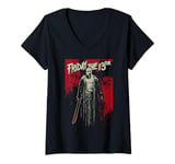 Womens Friday the 13th Jason Drip V-Neck T-Shirt