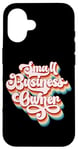 iPhone 16 Small Business Owner Bold Retro Typography Case