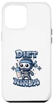 Coque pour iPhone 12 Pro Max Cute Diet Ninja Shake Protéiné Squelette Ninja