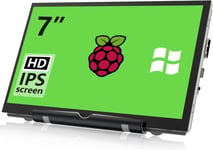 7 Pouces Raspberry Pi écran Mini Moniteur 800x480 IPS Petit écran HDMI pour Raspberry Pi 400/4 / 3/2 / Zero/B/B + Jetson Nano win11 / 10/8 / 7 (Non Tactile)