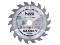 Kwb 581857, Hårt Träslag, Plast, Plywood, Mjuka Träslag, 13 Cm, 1,6 Cm, Tungsten Carbide Tipped (Tct), 1,4 Mm, 2,4 Mm