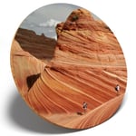 1 x Cool Pariah Canyon Utah - Round Coaster Kitchen Student Kids Gift #8231