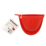 Fackelmann 688496 Manique en silicone, petite manique pour four, manique rouge pour plats chauds, Silicone, Rouge, 8 x 10,5 cm