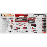 FACOM - Kit d’Outils de Maintenance - CM.110A - Sélection Mécanique Générale 122 Outils - Douilles, Tournevis, Pinces, Scie à Métaux et Accessoires - Outillage à Main