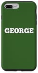 Coque pour iPhone 7 Plus/8 Plus Étiquette George avec inscription « Big White text » personnalisable au dos assorti