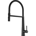 Kitchen Sink tap with a Pull-Out spout and Spray Function from Franke Icon Semi-pro - Black matt - 115.0690.598