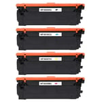 4 Toner Cartridges (Set) for HP Colour LaserJet Enterprise M552dn, M553dn, M553x