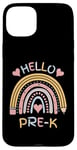 Coque pour iPhone 15 Plus Hello Pre-K Crayon arc-en-ciel pour enfant